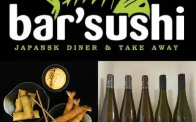 Vinsmagning og sushi